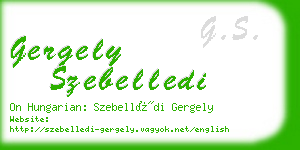 gergely szebelledi business card